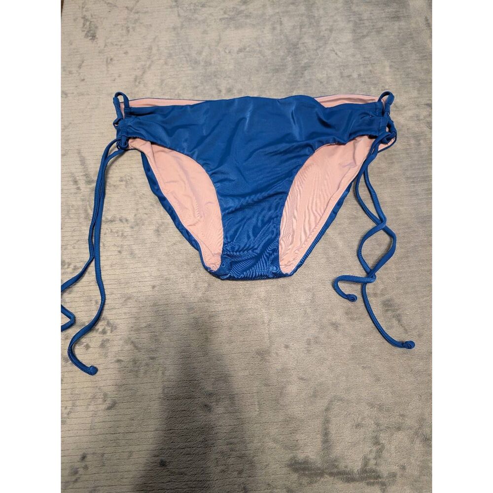 💚 ALYNED TOGETHER Women's Classic Lace Up Bikini The Shana Blue L 2